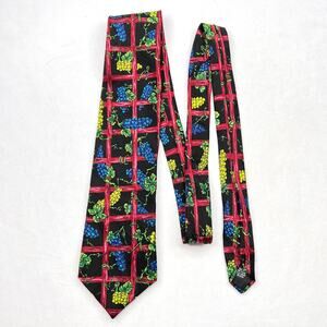 Di Cravatte Grape Vine Silk Tie